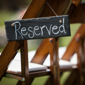 Elegant Black & White Wedding Seating Plan