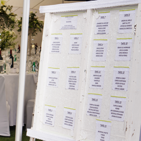 Interactive Wedding Seating Plan for Digital Displays